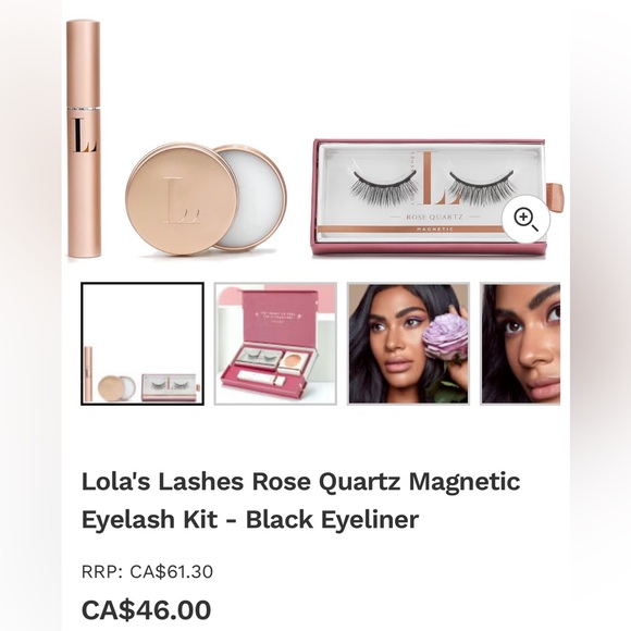 rose gold quartz magnetic lash set kit by Lola’s Lashes - Picture 9 of 11